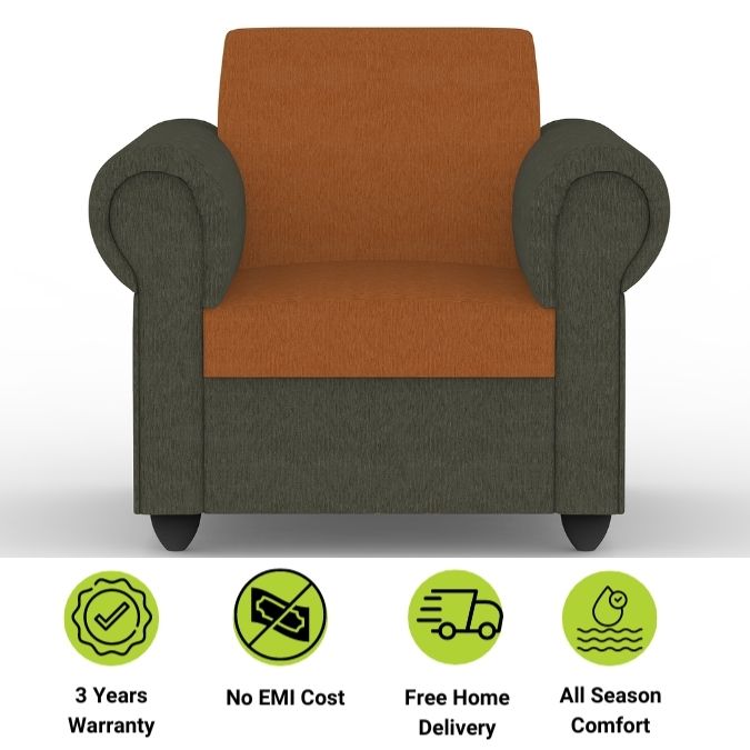 Snugy PU Foam And Gaze Spring Sofa Set