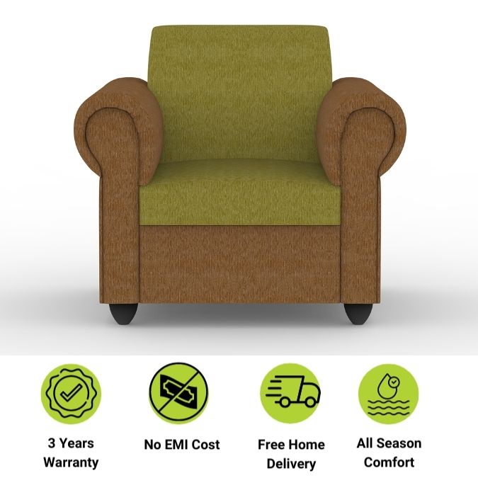 Snugy PU Foam And Gaze Spring Sofa Set