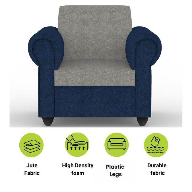 Snugy PU Foam And Gaze Spring Sofa Set