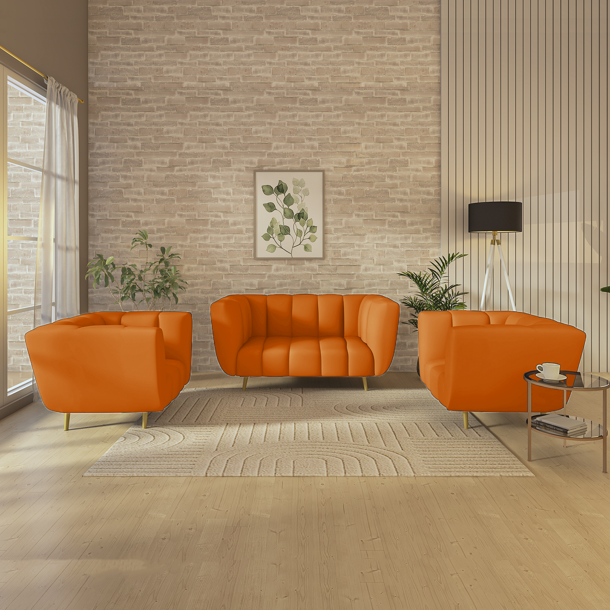 Mushy High Density Foam Sofa Set