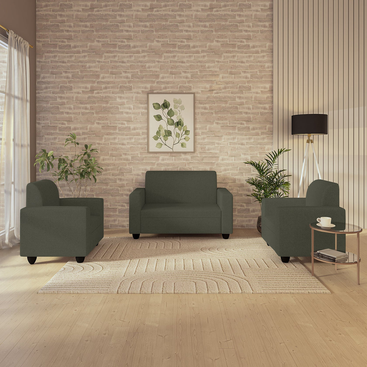 Cuddlr High-Density Foam Sofa Set