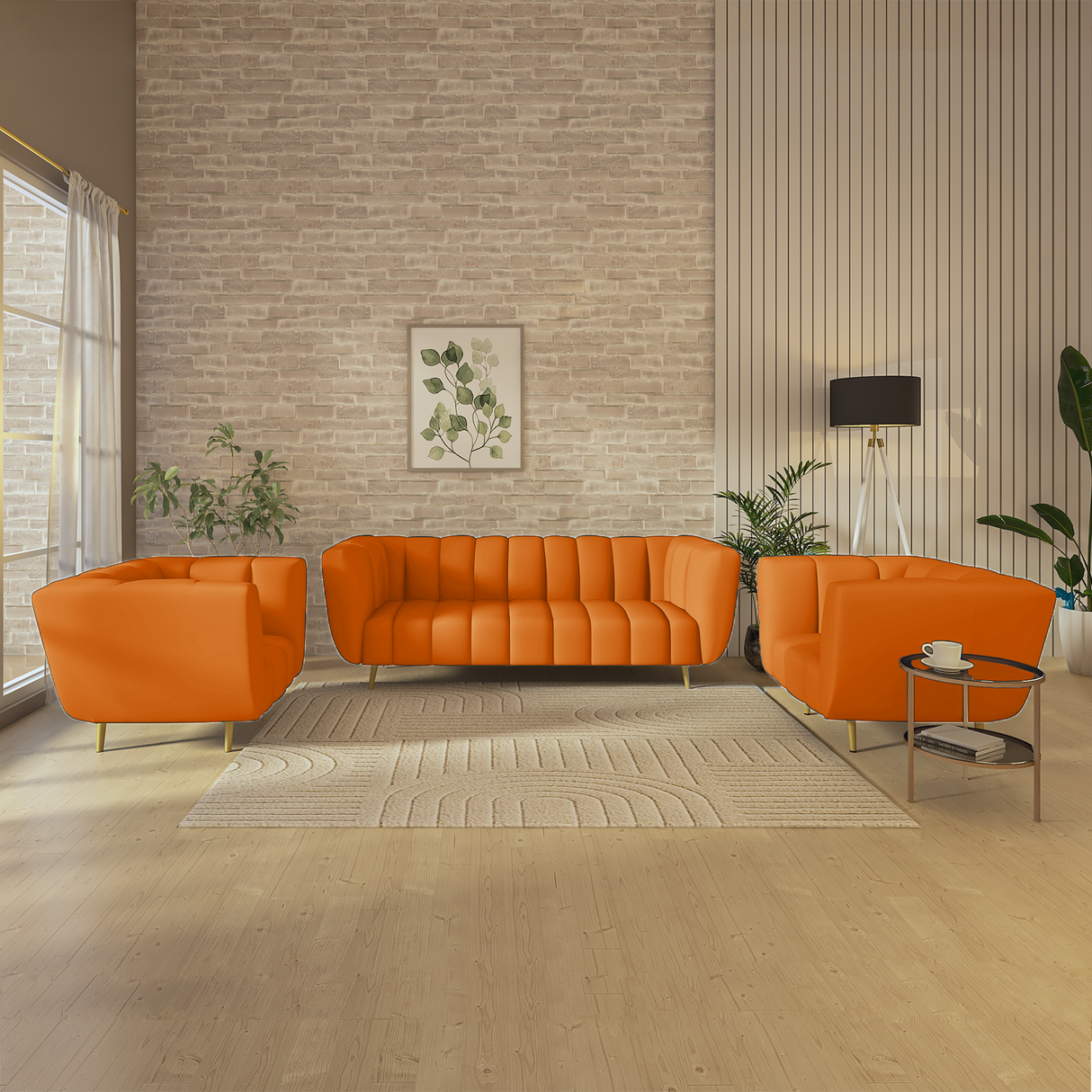 Mushy High Density Foam Sofa Set