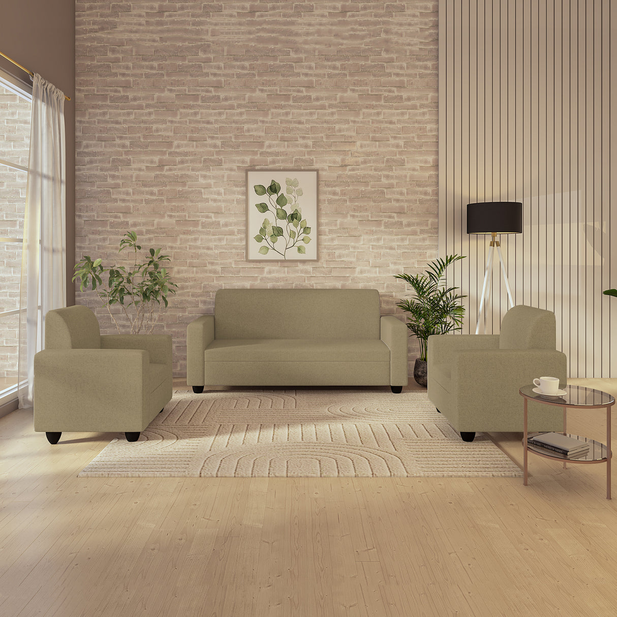Cuddlr High-Density Foam Sofa Set