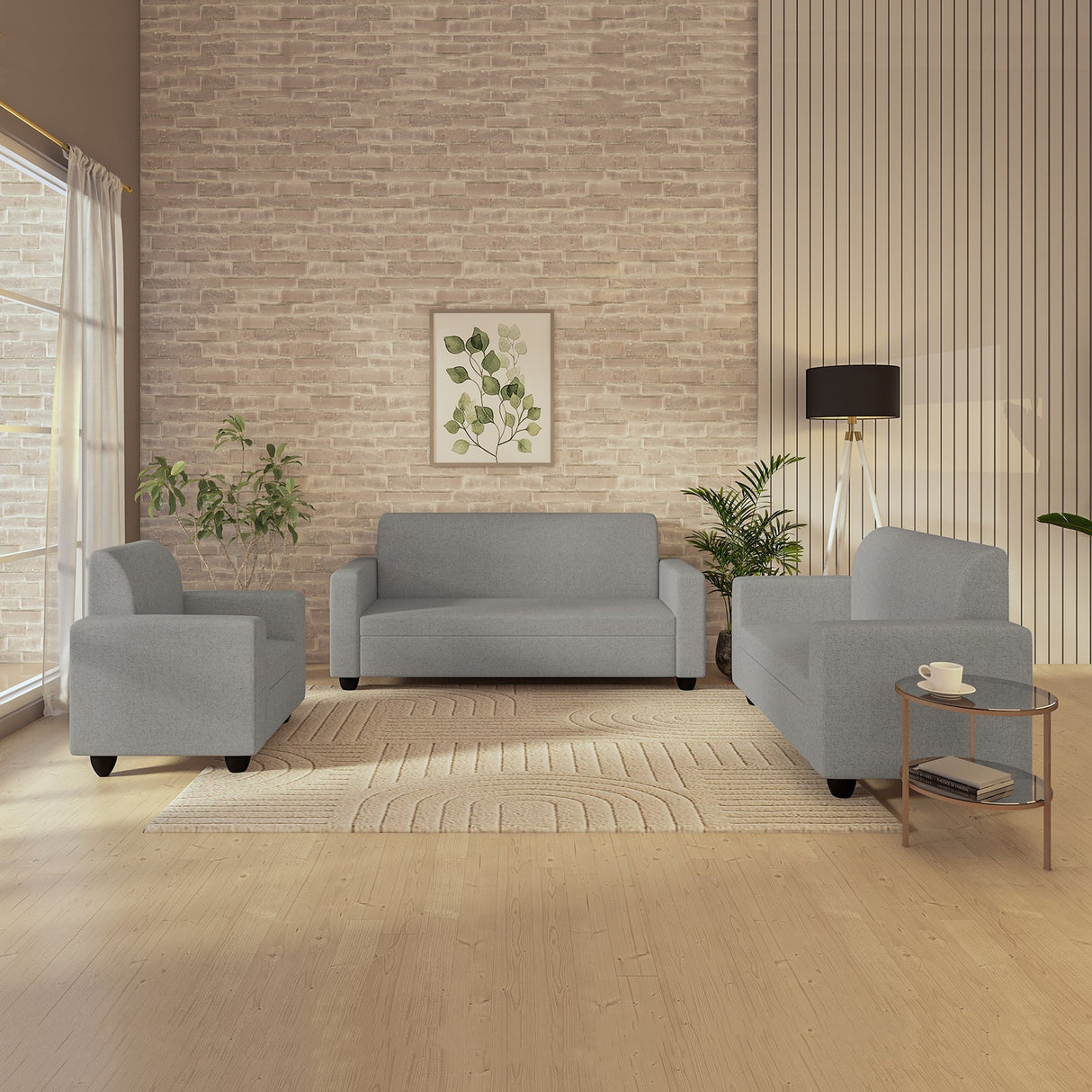 Cuddlr High-Density Foam Sofa Set