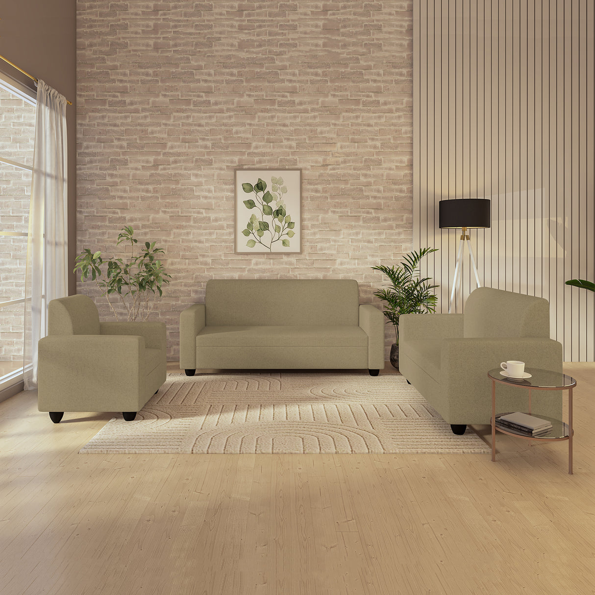 Cuddlr High-Density Foam Sofa Set