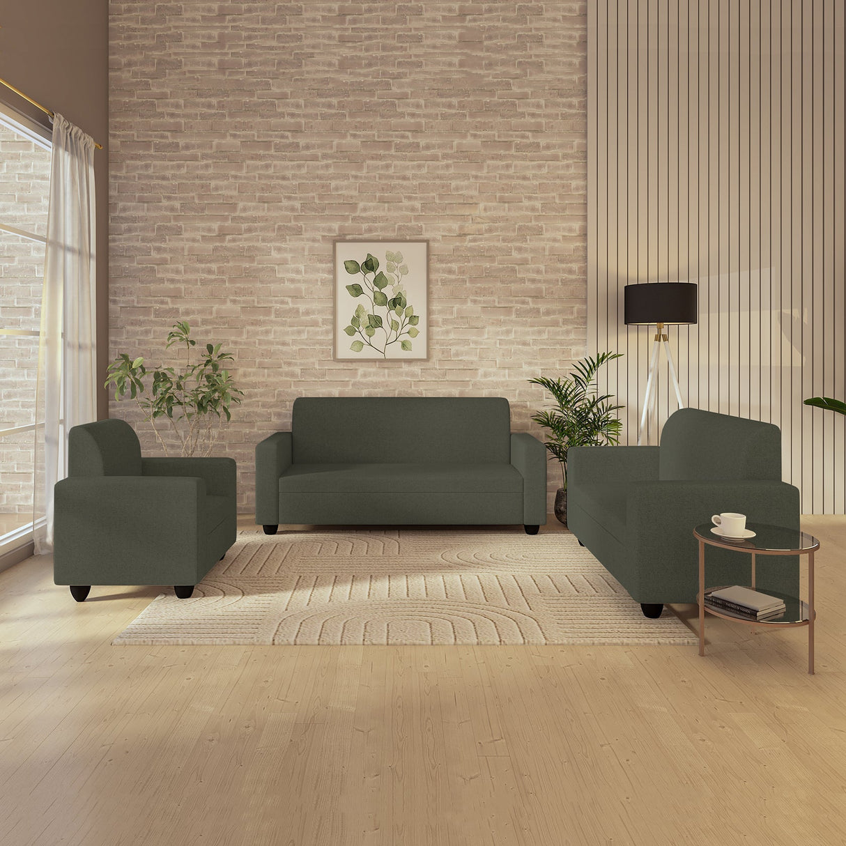 Cuddlr High-Density Foam Sofa Set