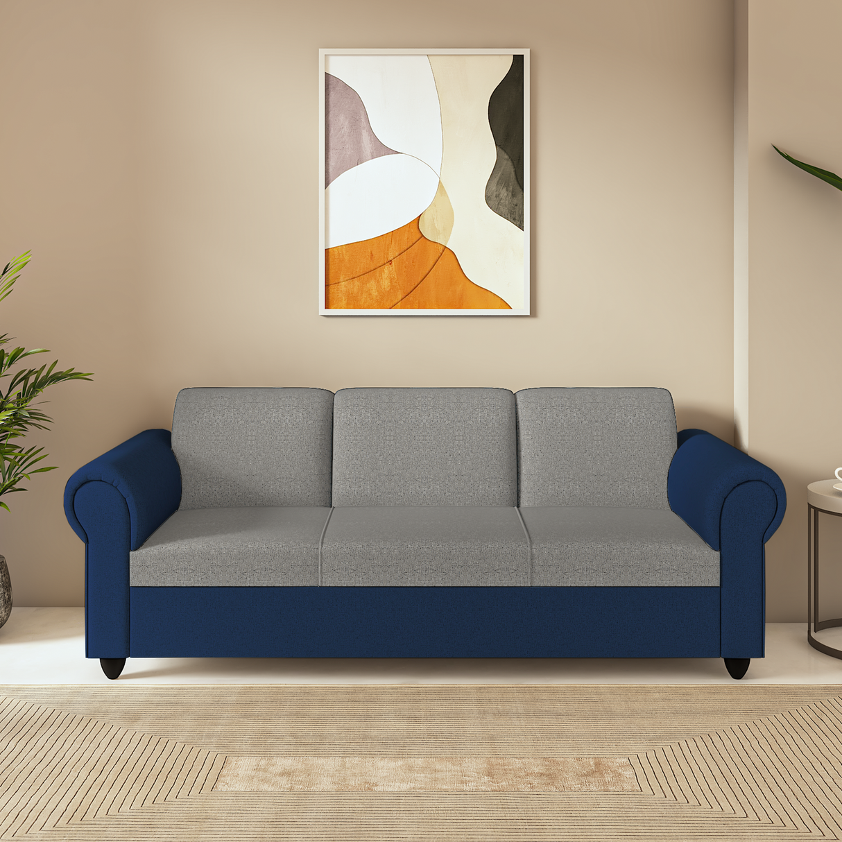 Snugy PU Foam And Gaze Spring Sofa Set