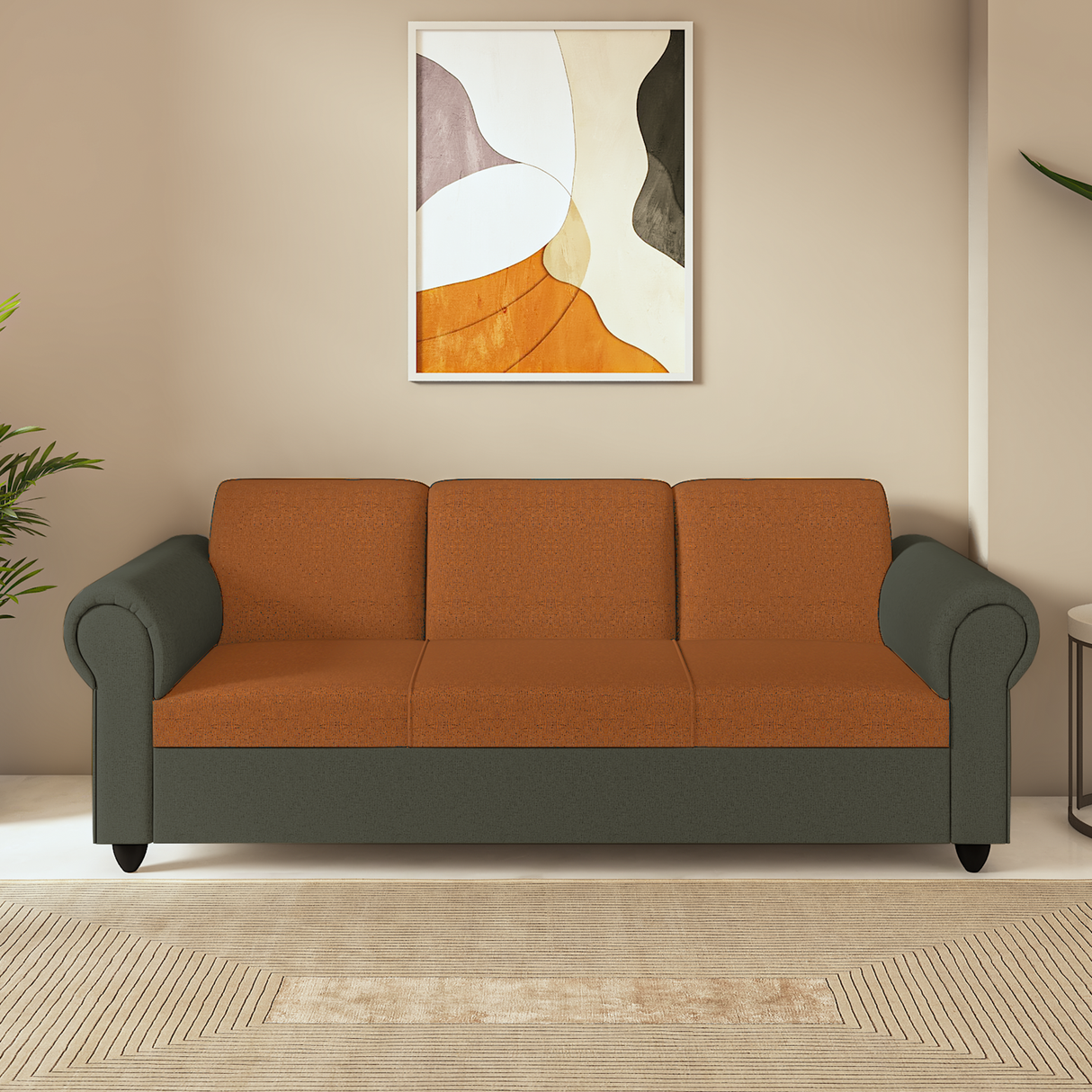 Snugy PU Foam And Gaze Spring Sofa Set