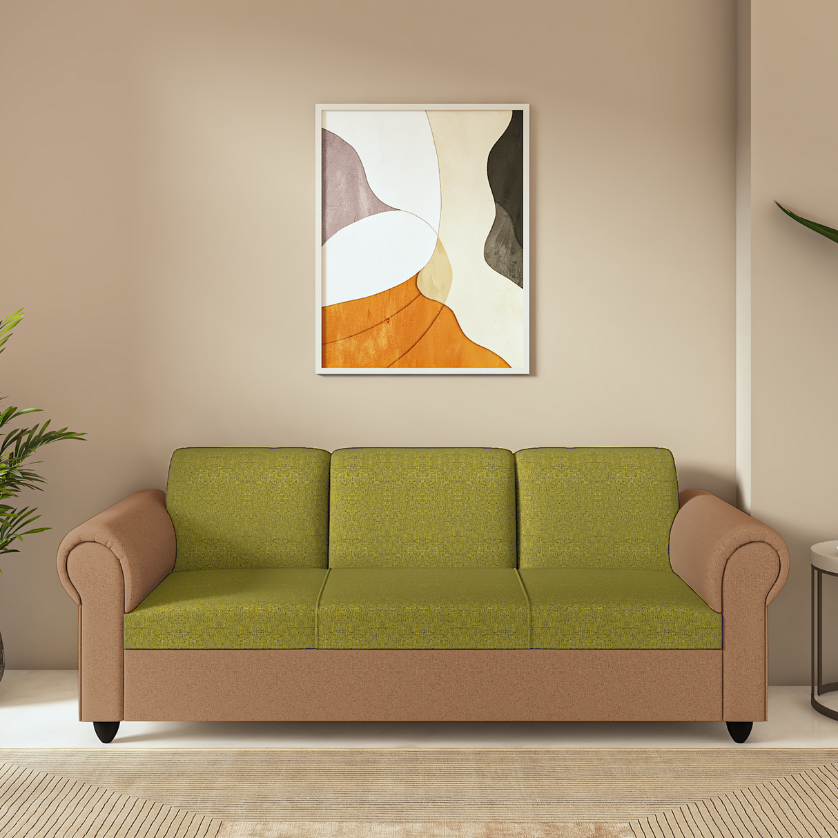 Snugy PU Foam And Gaze Spring Sofa Set