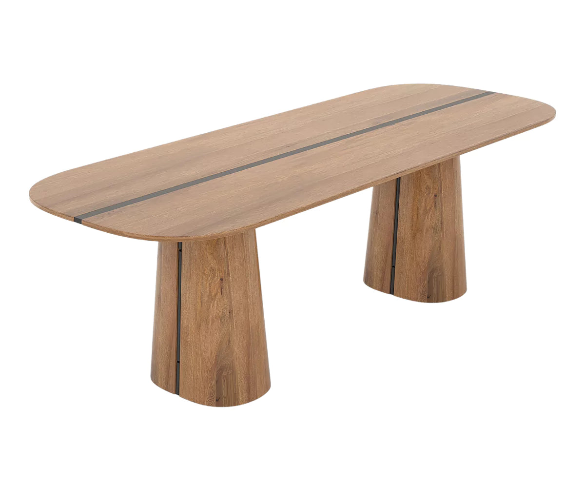 Brevona Solid Wood Dining Table and Chairs Set