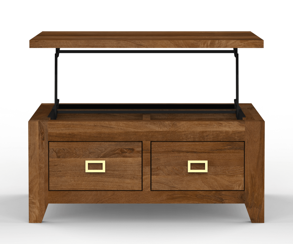 Lift Top Coffee Table with Storage | Wooden Square Coffee Table