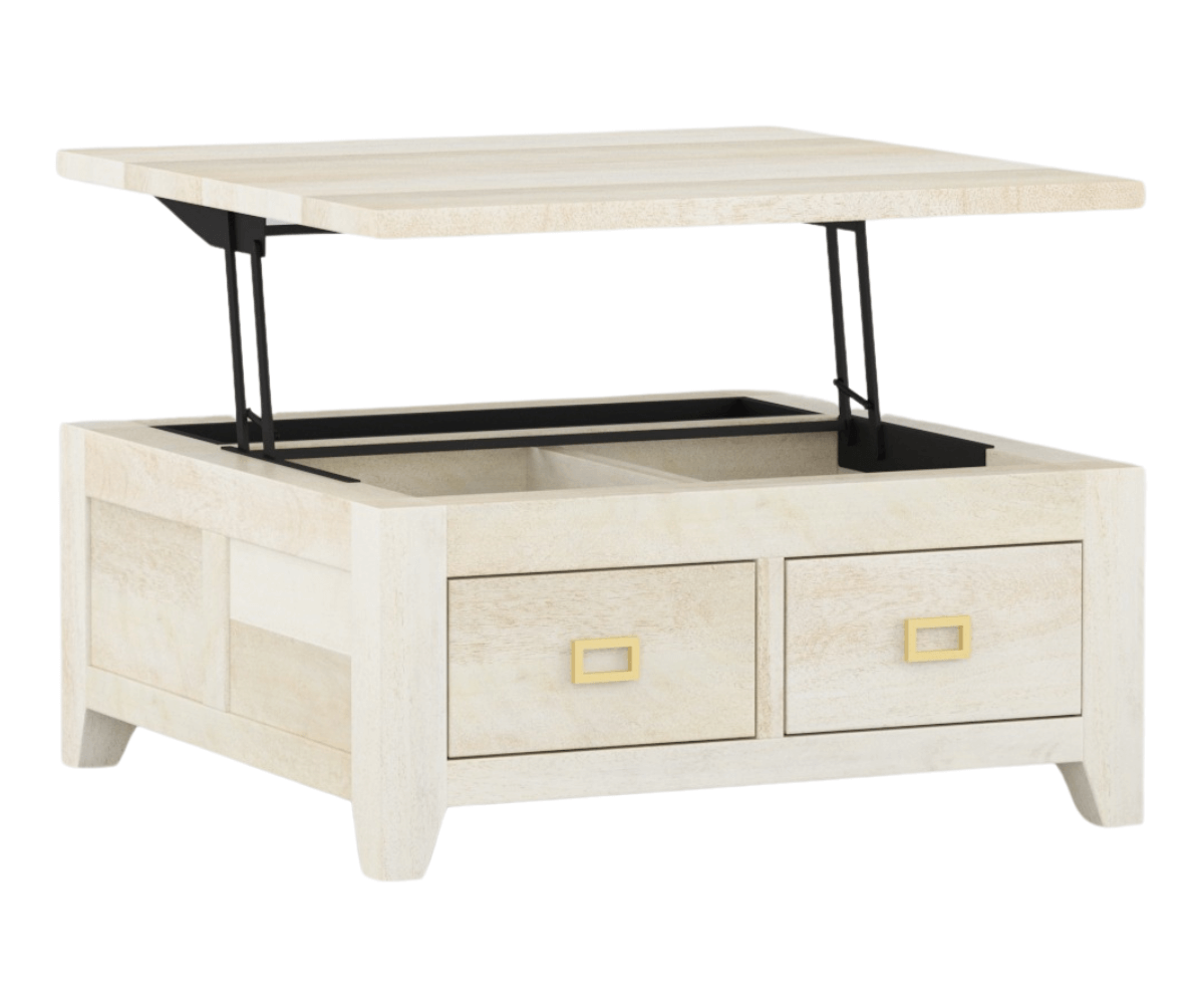 Caledonia Lift Top Coffee Table with Storage