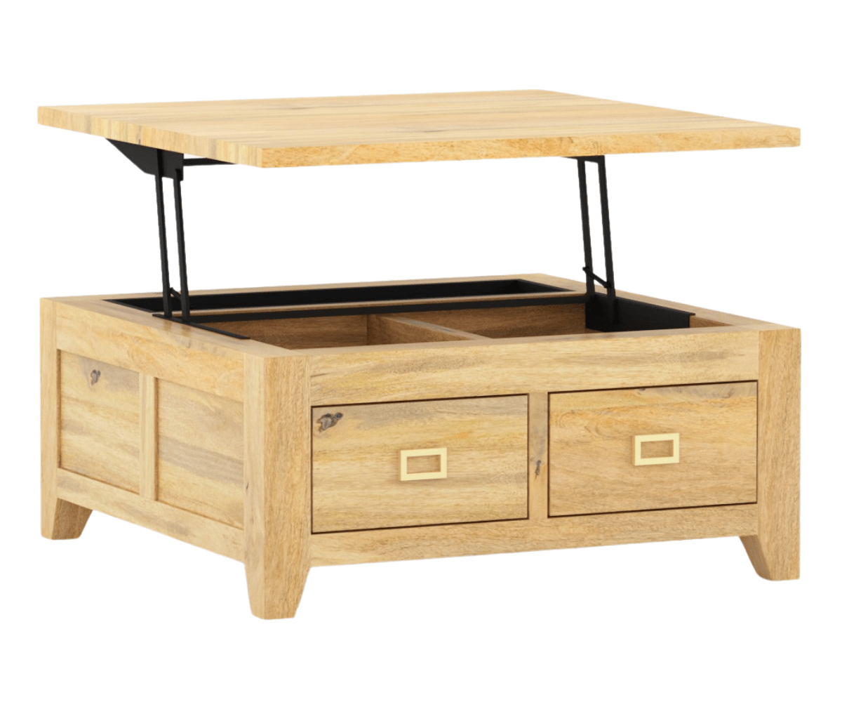 Caledonia Lift Top Coffee Table with Storage
