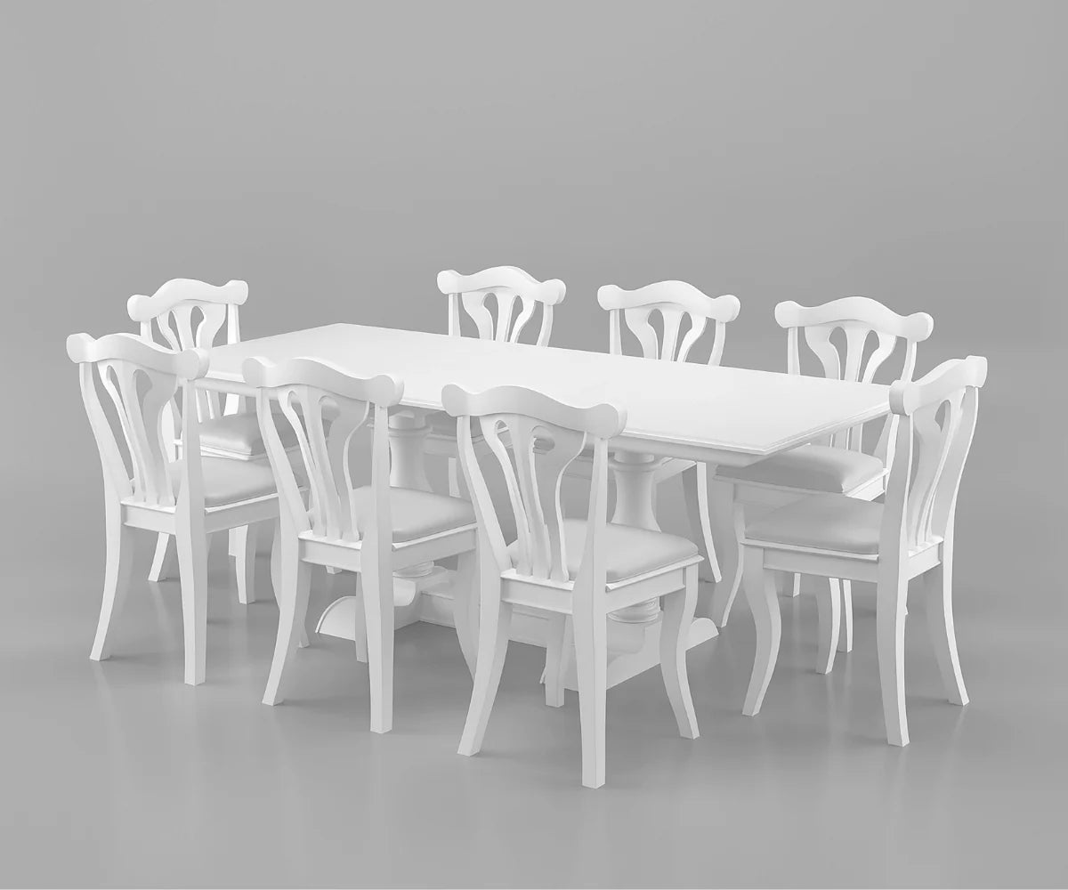 Velostine 5 seater Dining Table with Bench and Chairs Set