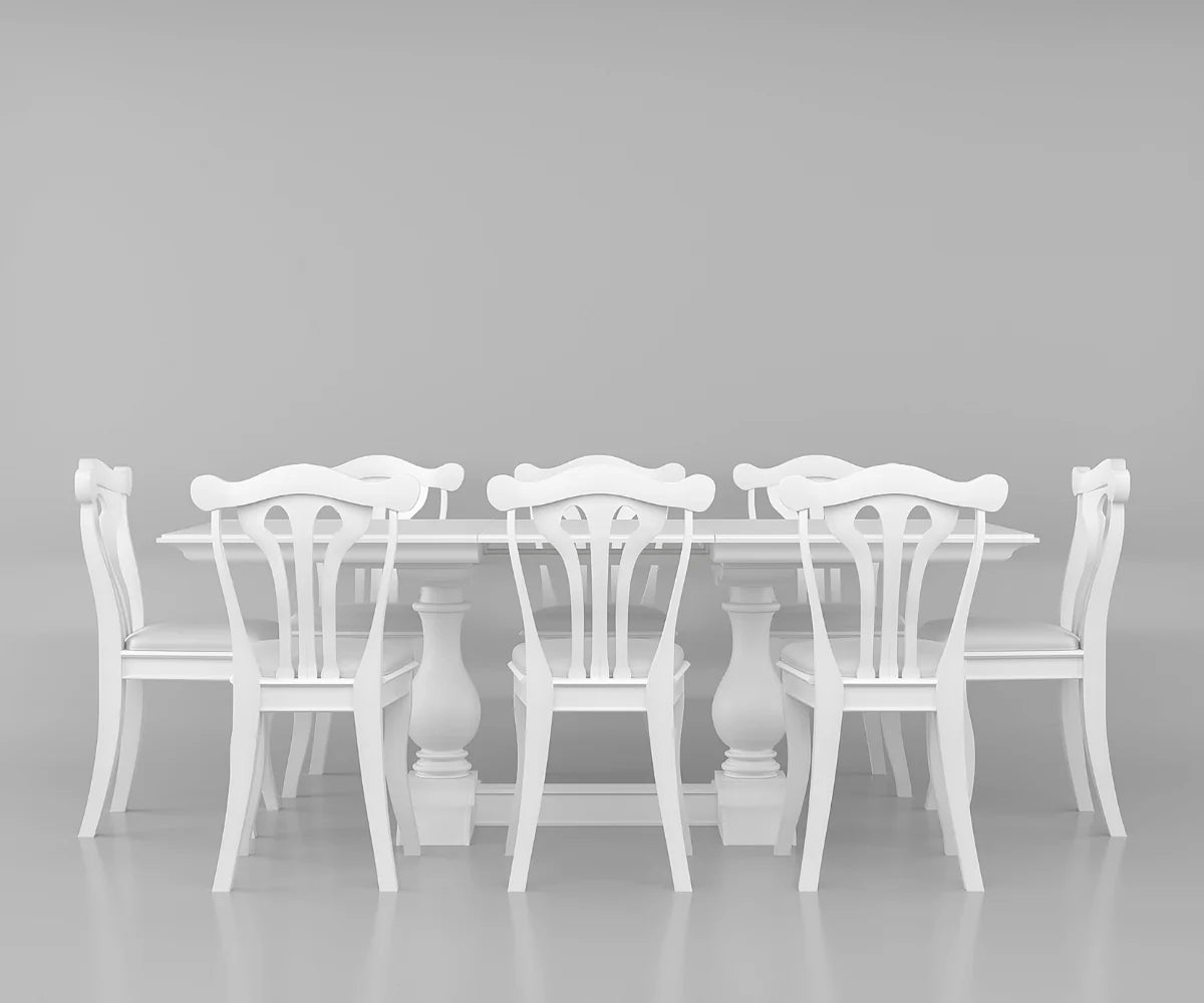 Velostine 5 seater Dining Table with Bench and Chairs Set