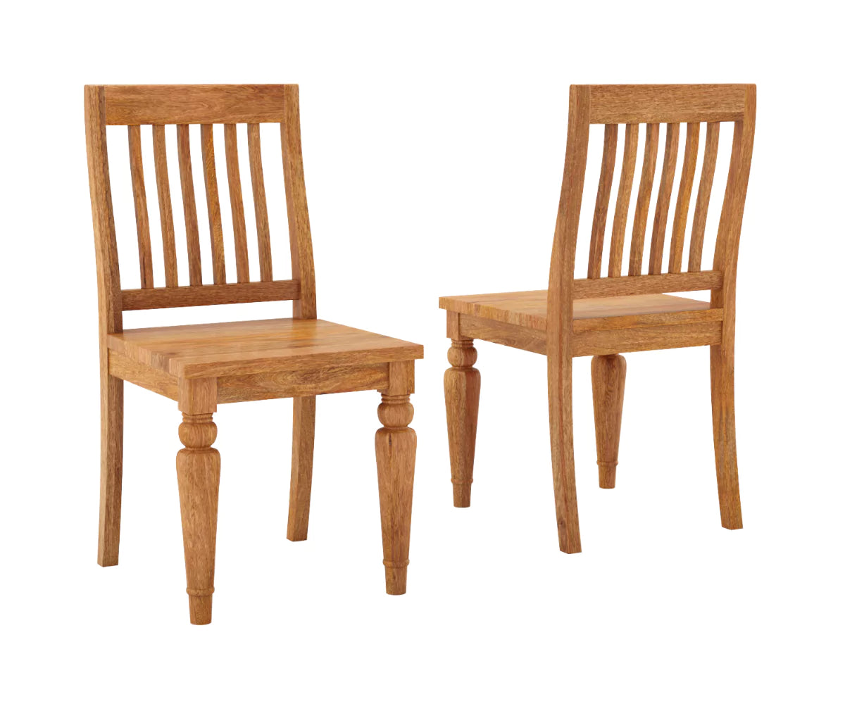 Coralia Wooden Dining Chairs Set of 2