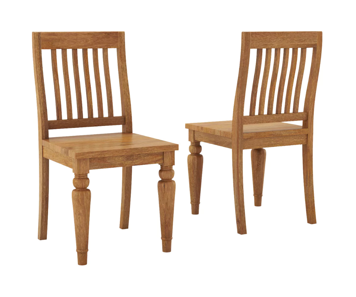 Coralia Wooden Dining Chairs Set of 2