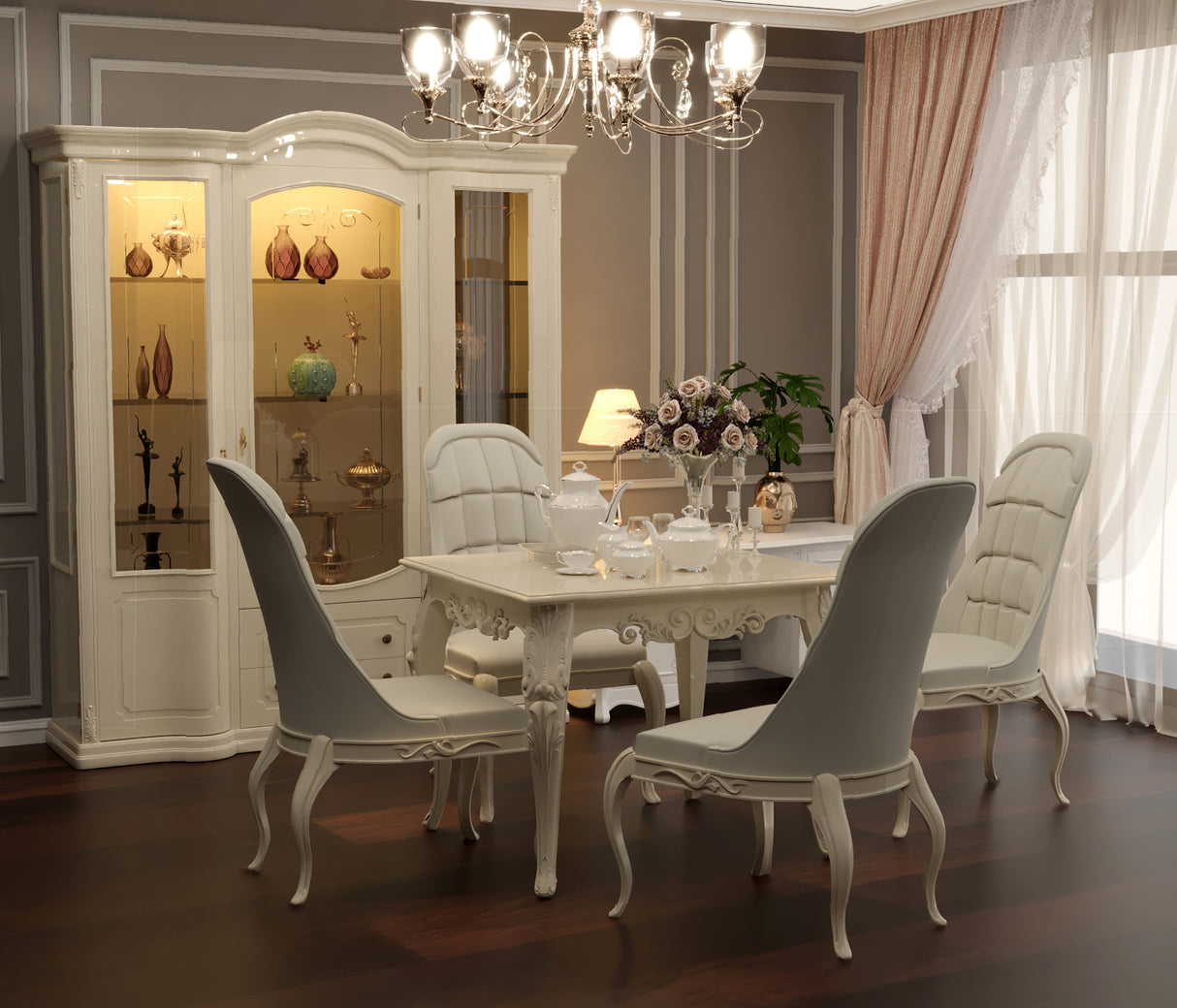 Vexal Solid Wood Luxury Dining Set