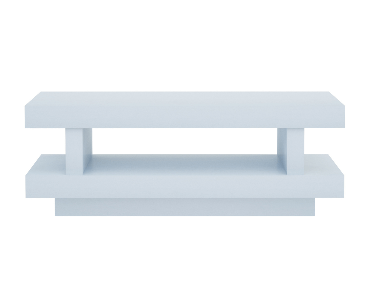 Incometra Solid Wood White Coffee Table