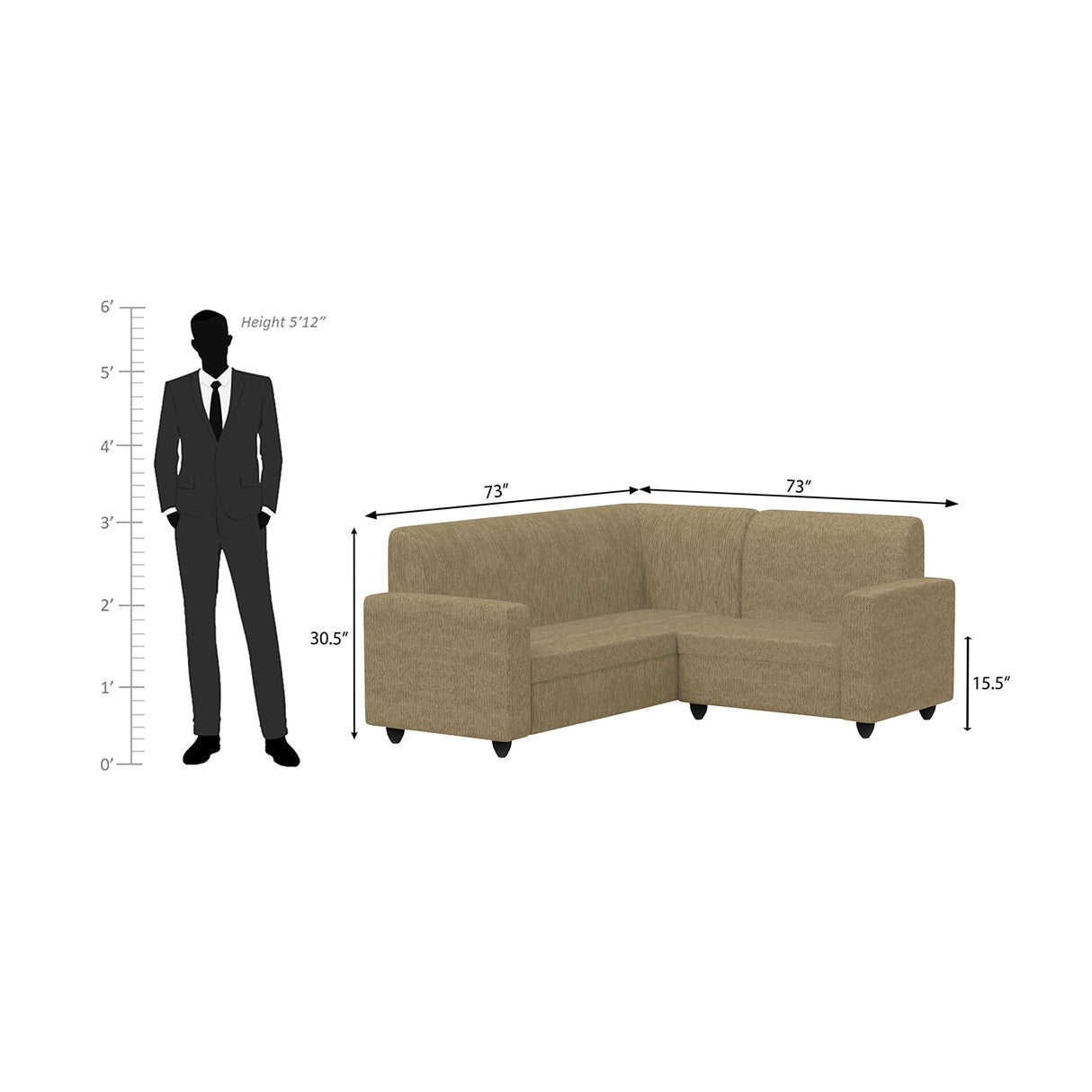Cuddlr High-Density Foam Sofa Set
