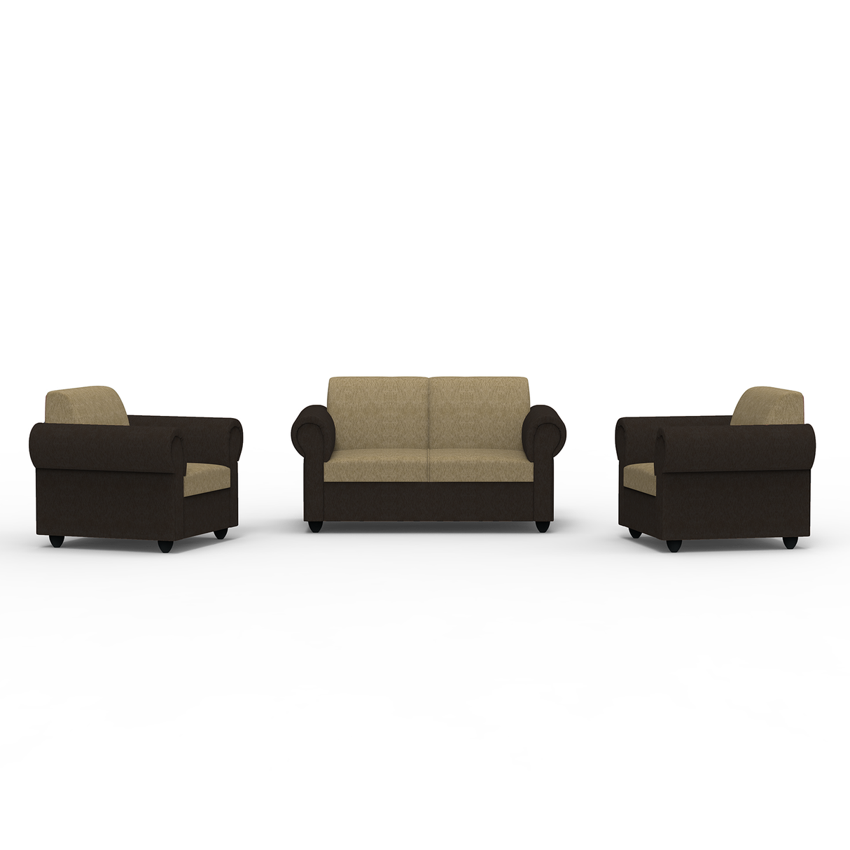 Snugy PU Foam And Gaze Spring Sofa Set