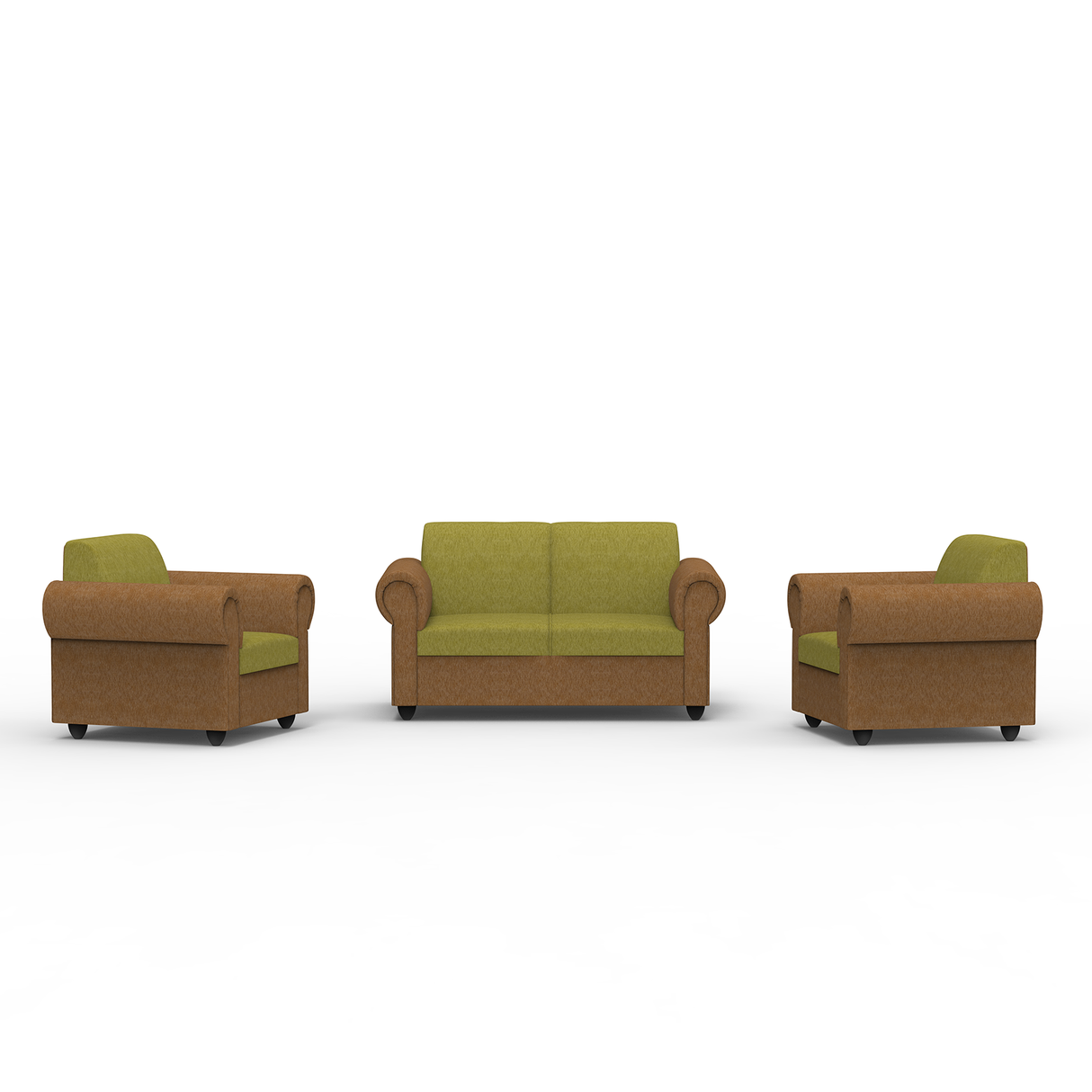 Snugy PU Foam And Gaze Spring Sofa Set