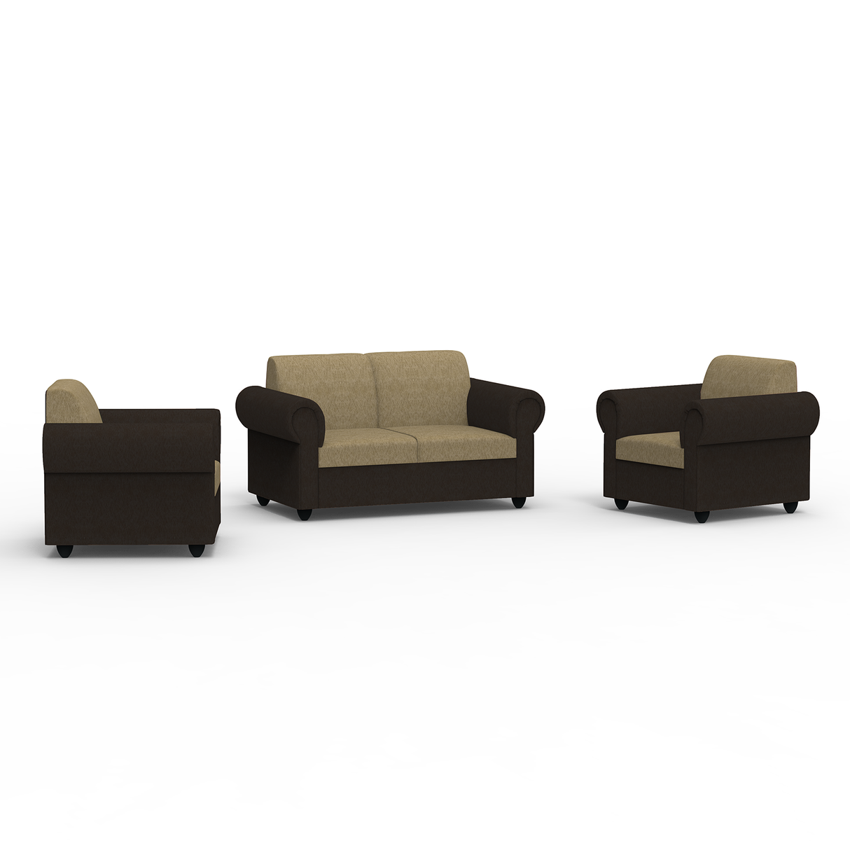 Snugy PU Foam And Gaze Spring Sofa Set