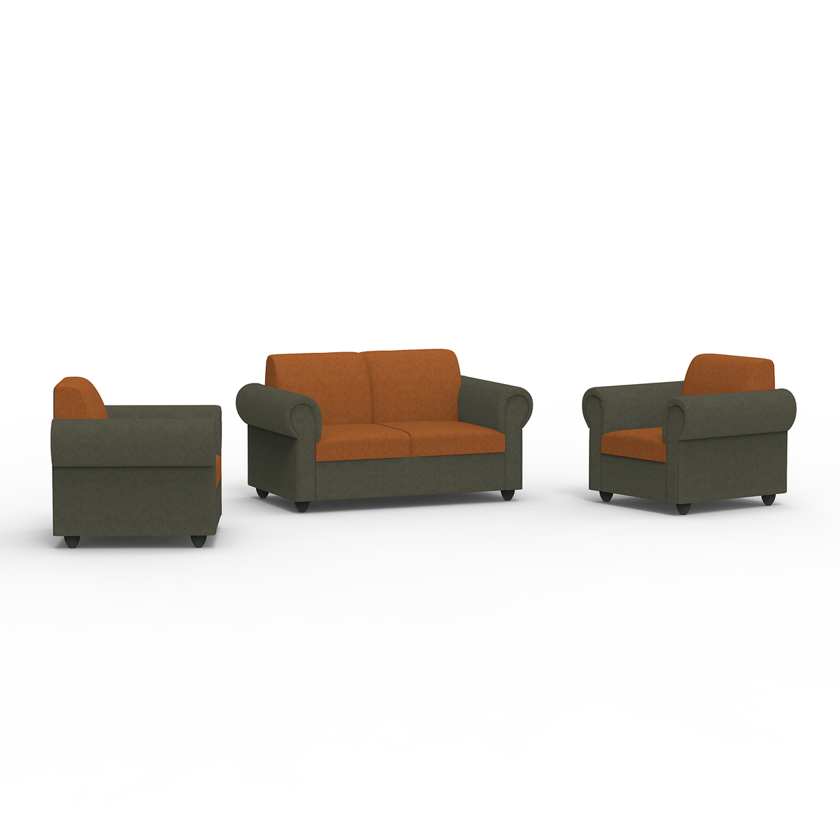 Snugy PU Foam And Gaze Spring Sofa Set