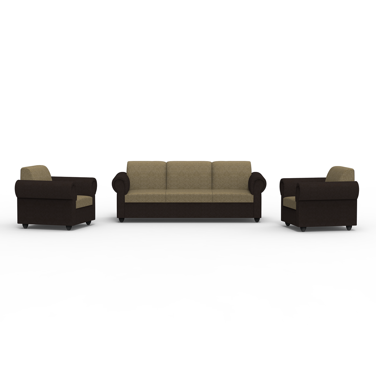 Snugy PU Foam And Gaze Spring Sofa Set