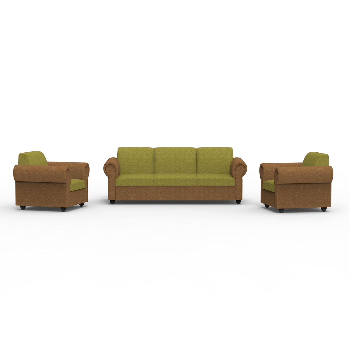 Snugy PU Foam And Gaze Spring Sofa Set