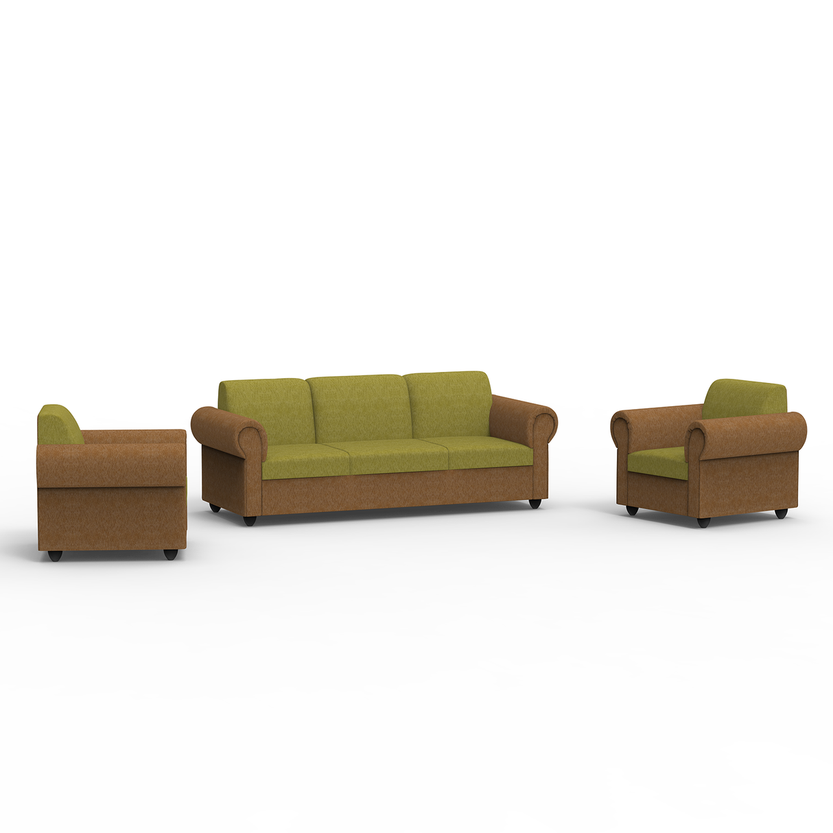 Snugy PU Foam And Gaze Spring Sofa Set