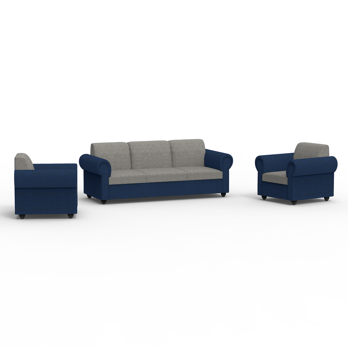 Snugy PU Foam And Gaze Spring Sofa Set