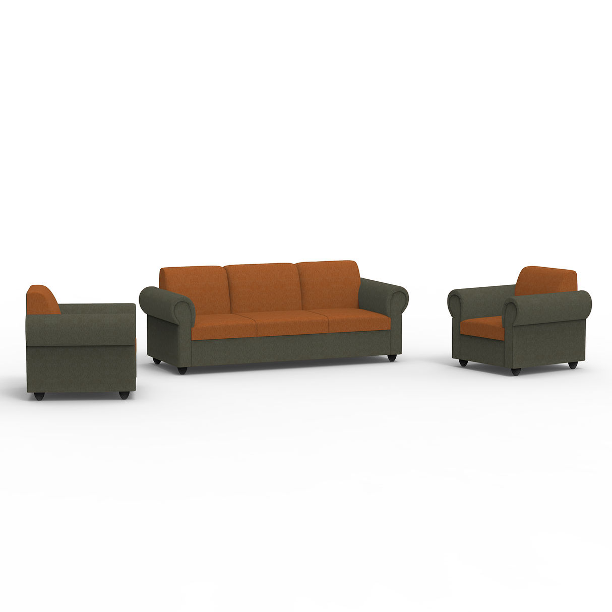 Snugy PU Foam And Gaze Spring Sofa Set