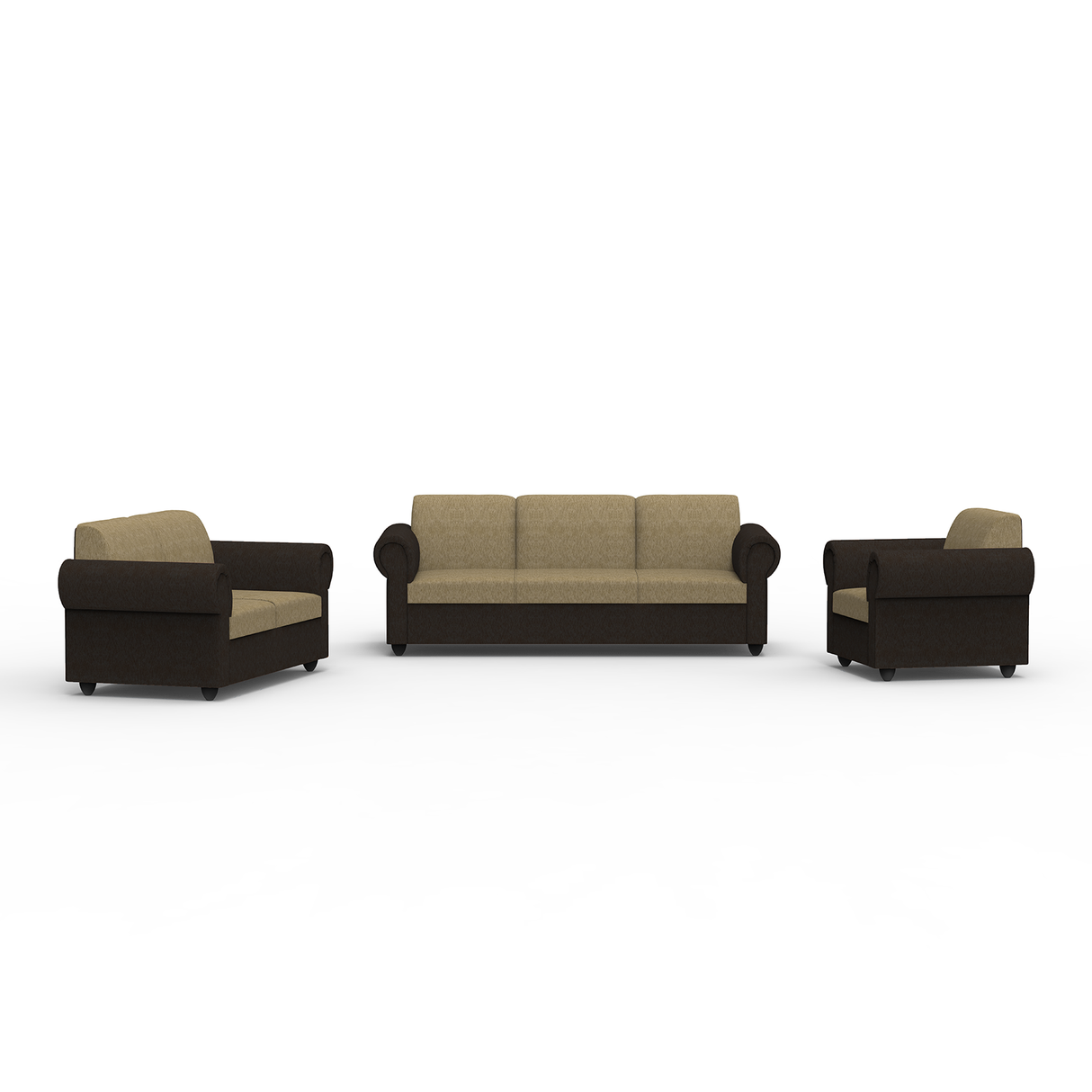 Snugy PU Foam And Gaze Spring Sofa Set