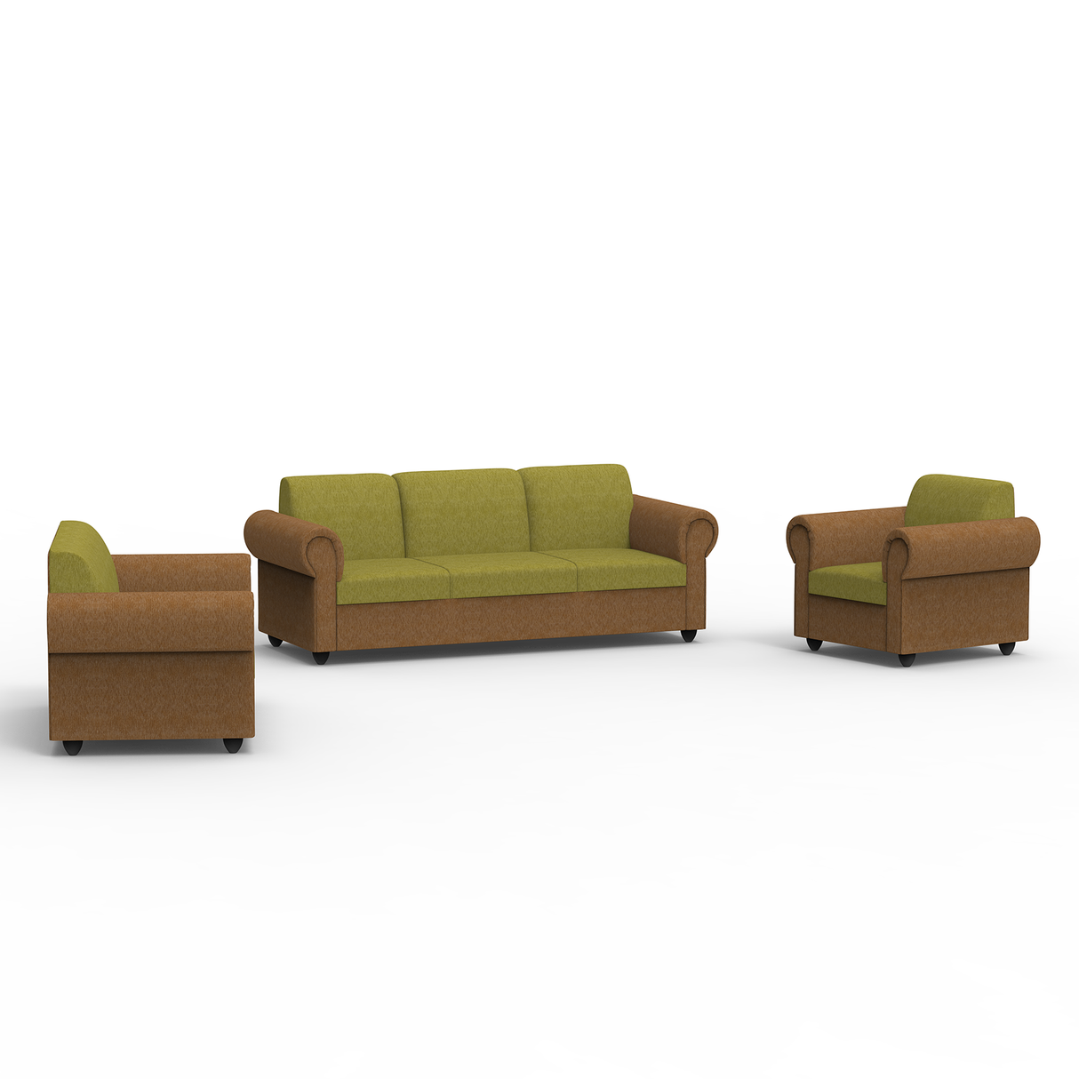 Snugy PU Foam And Gaze Spring Sofa Set