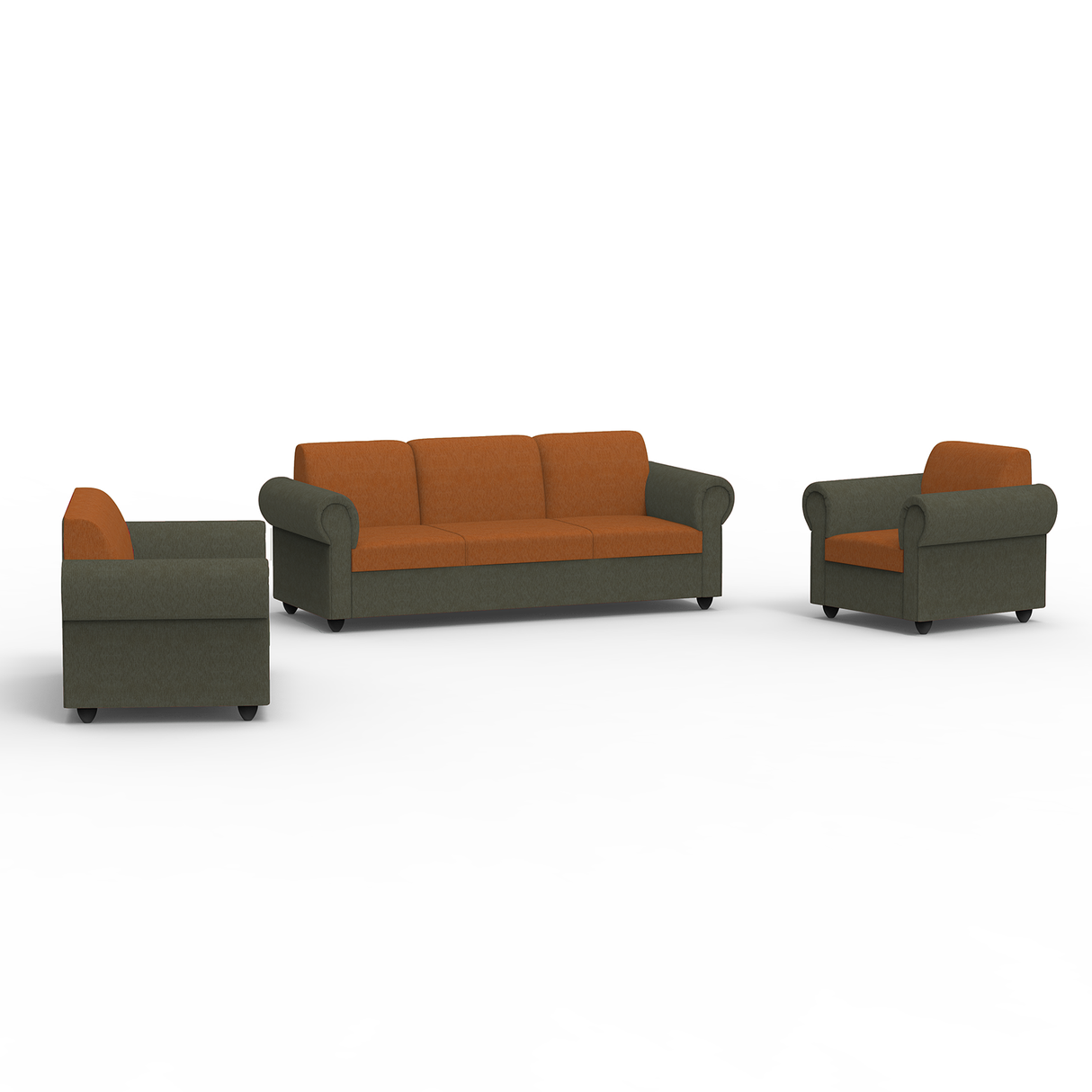 Snugy PU Foam And Gaze Spring Sofa Set