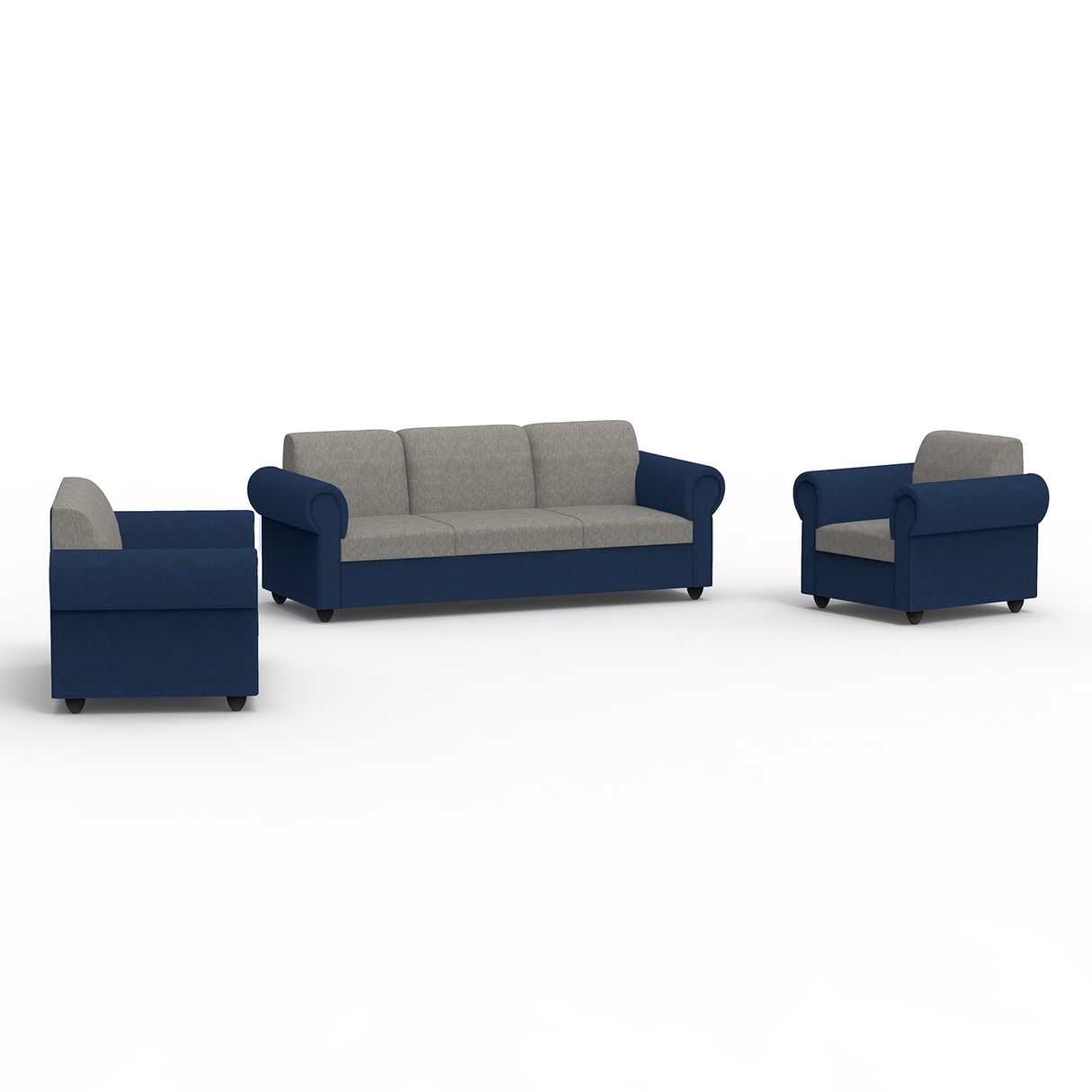 Snugy PU Foam And Gaze Spring Sofa Set
