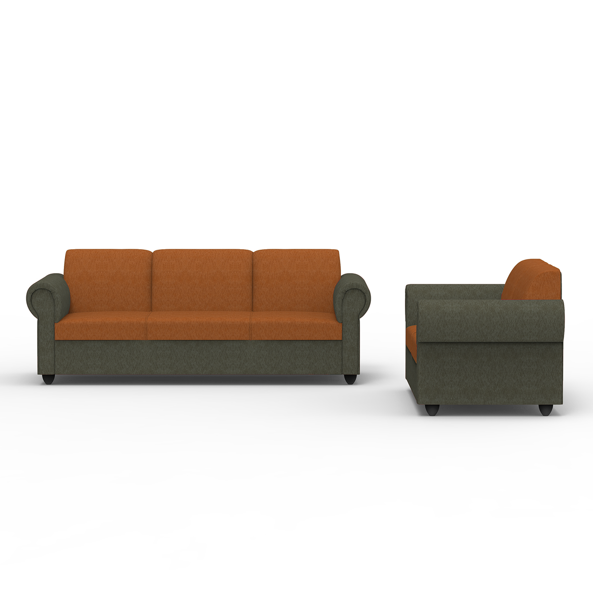 Snugy PU Foam And Gaze Spring Sofa Set