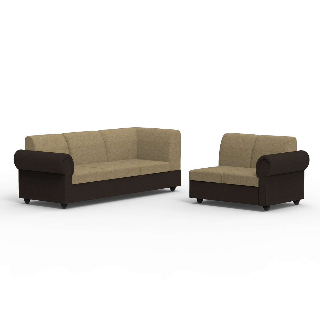 Snugy PU Foam And Gaze Spring Sofa Set