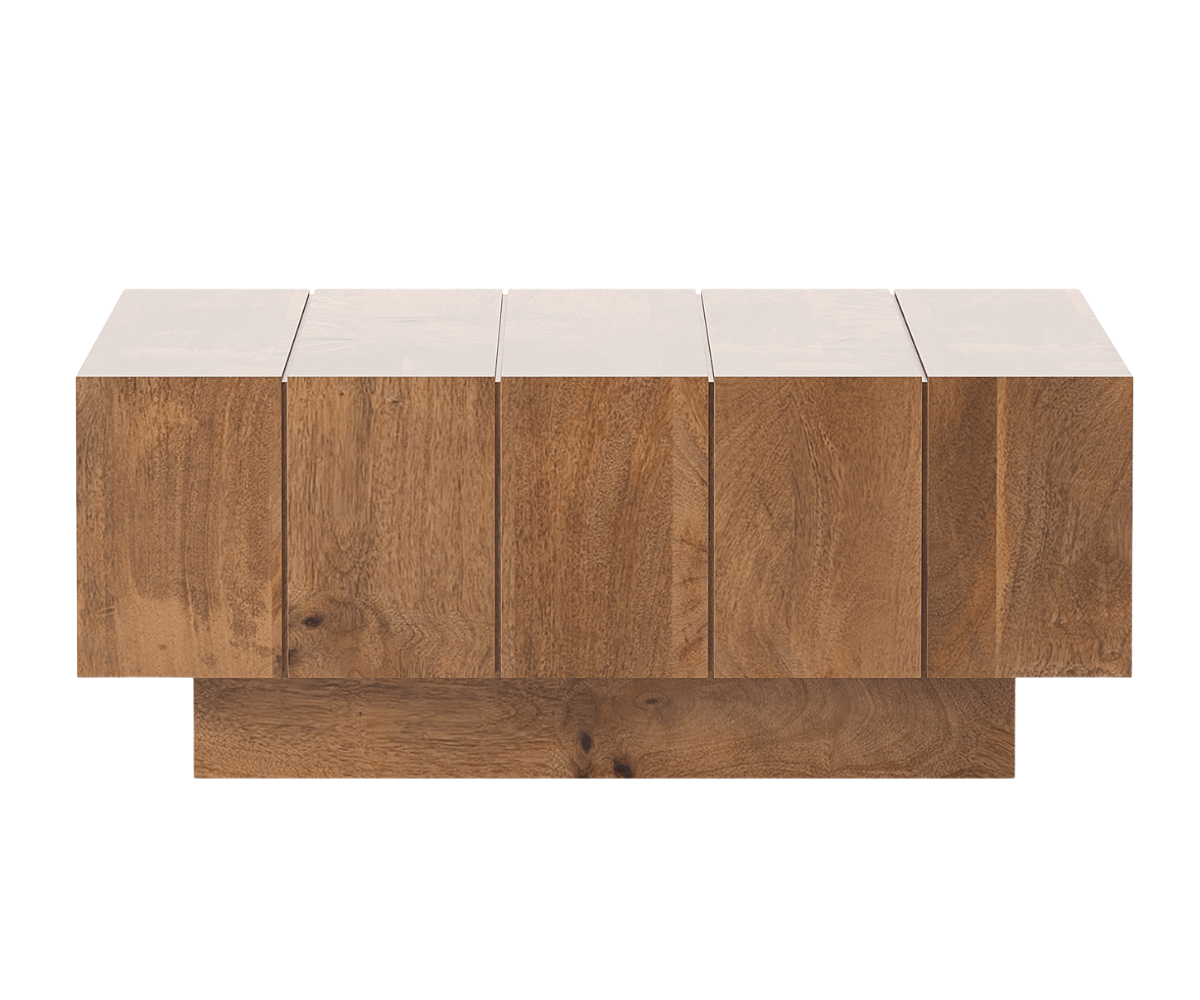 NaturEdge Wooden Square Coffee Table