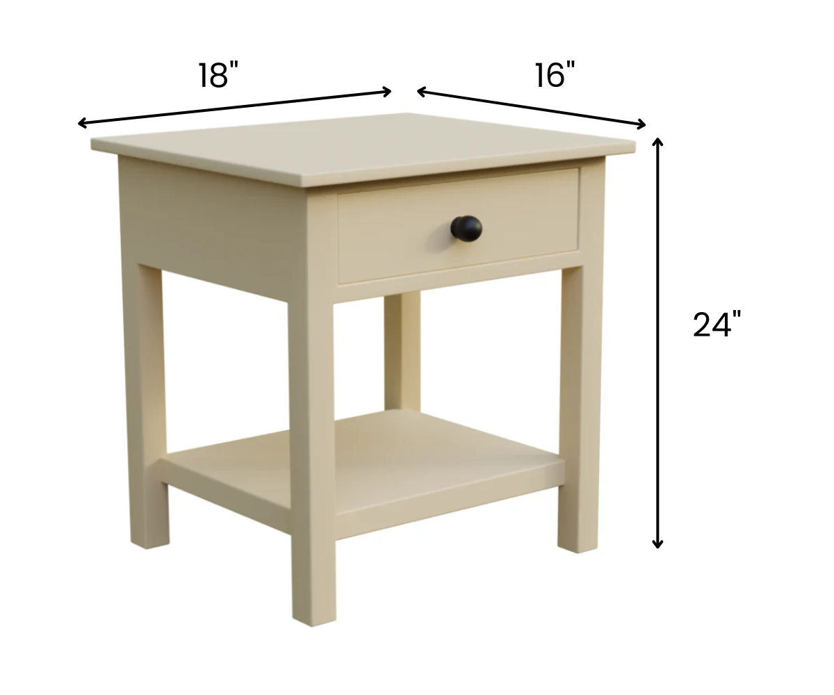 Windsor Whirl Bedside Table