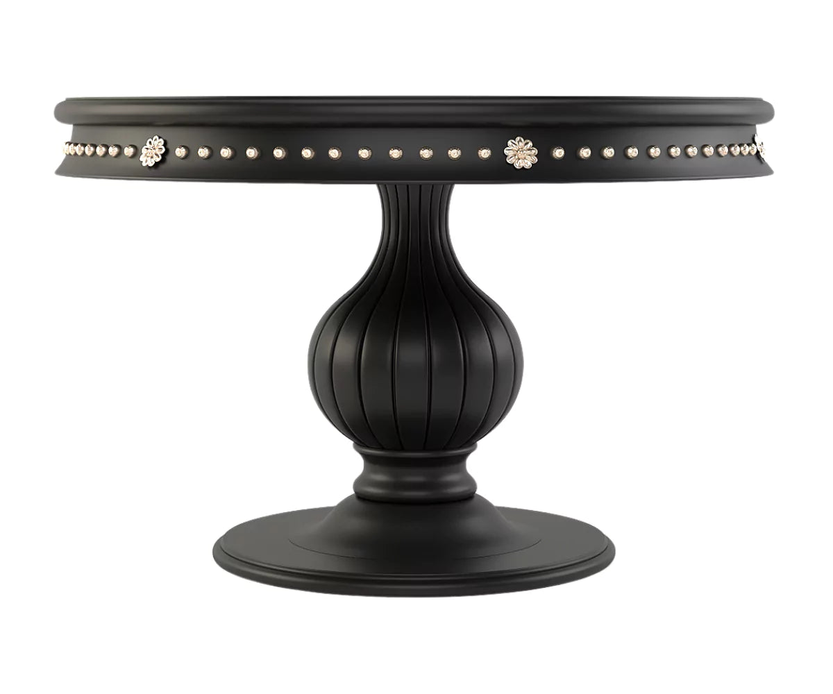 Ryvox Luxury Solid Wood Round Dining Set