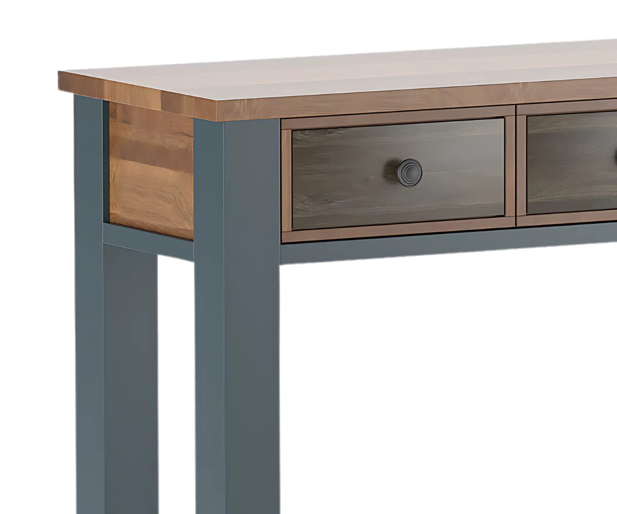 Snivvle Solid Wood 3 Drawer Console Table