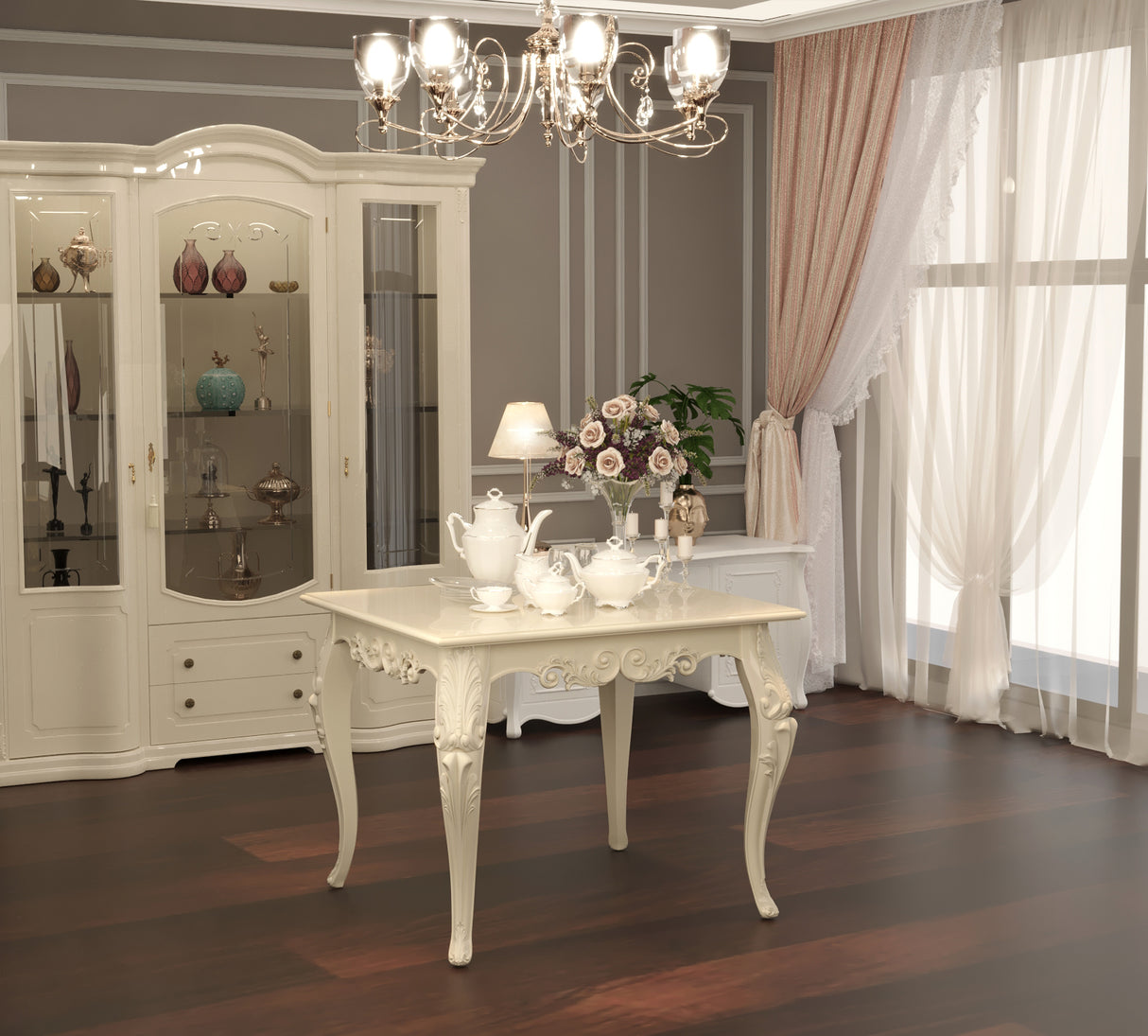 Vexal Solid Wood Luxury Dining Table