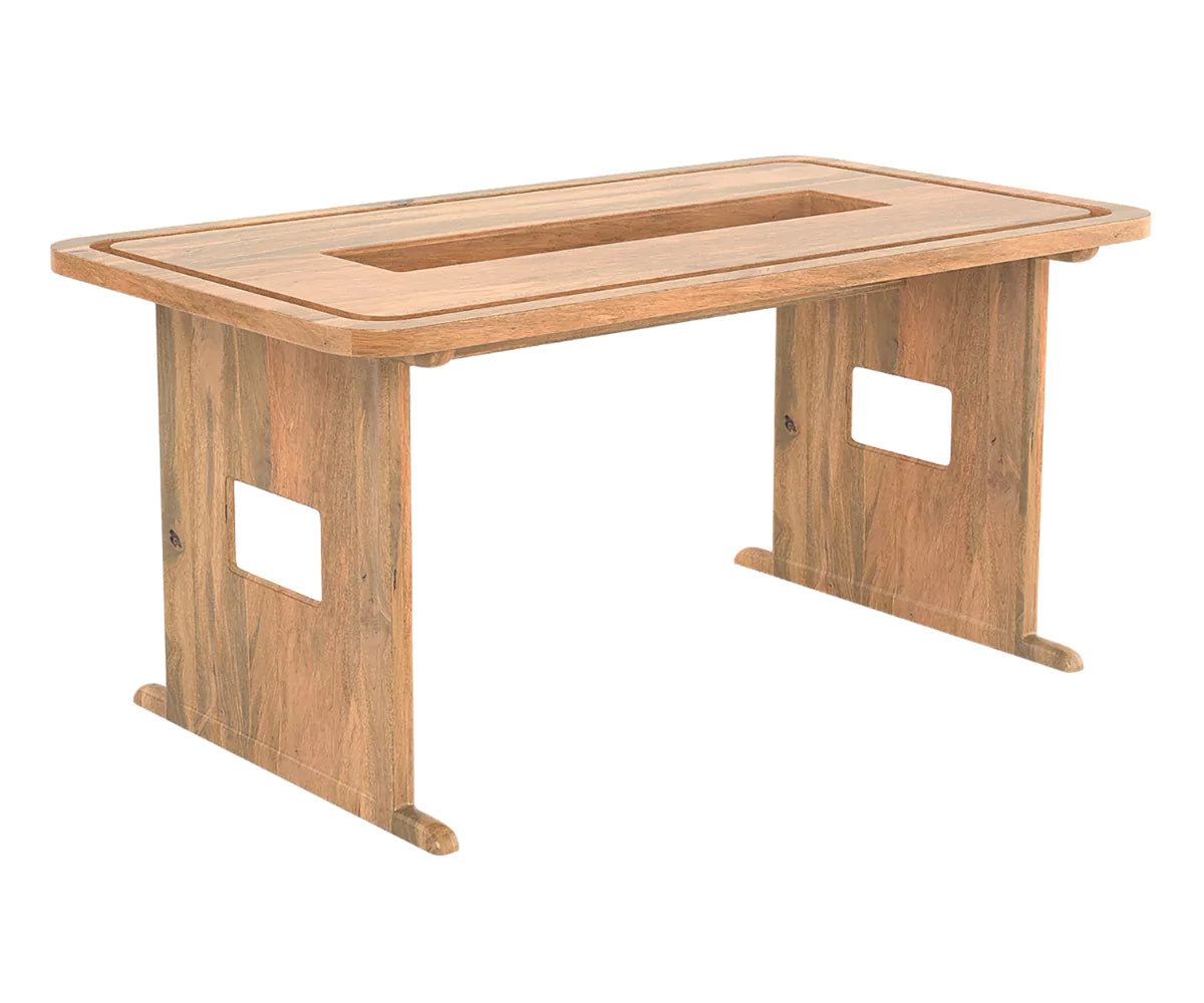 Vornax Wooden Dining Table- 6 Seater