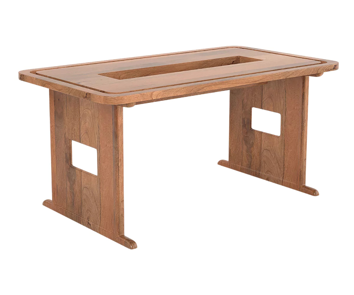 Vornax Wooden Dining Table- 6 Seater