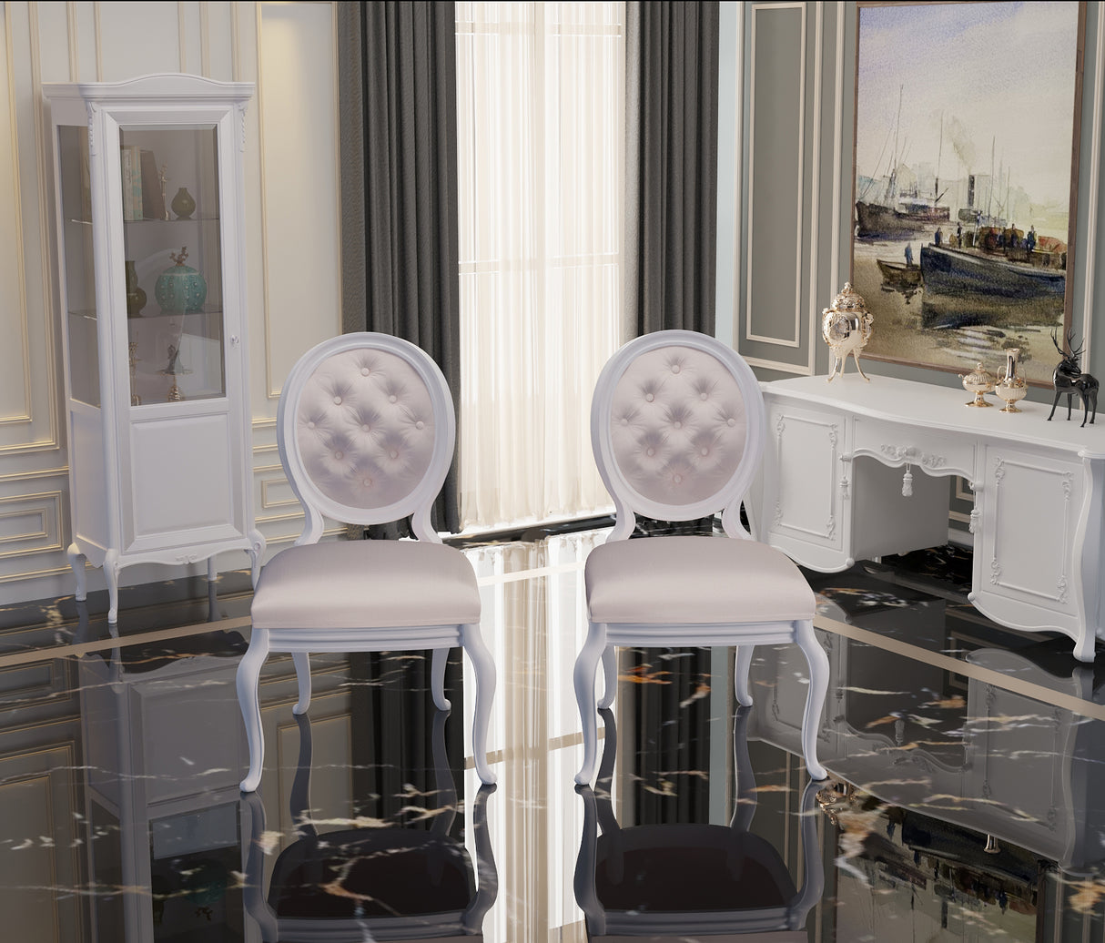 Ryvox Luxury Upholstered Dining Chair Set of 2