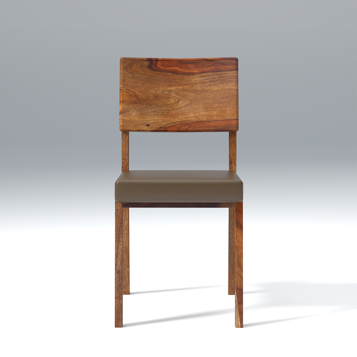 Resonance Sheesham Wood Dining chair In Reddish Walnut