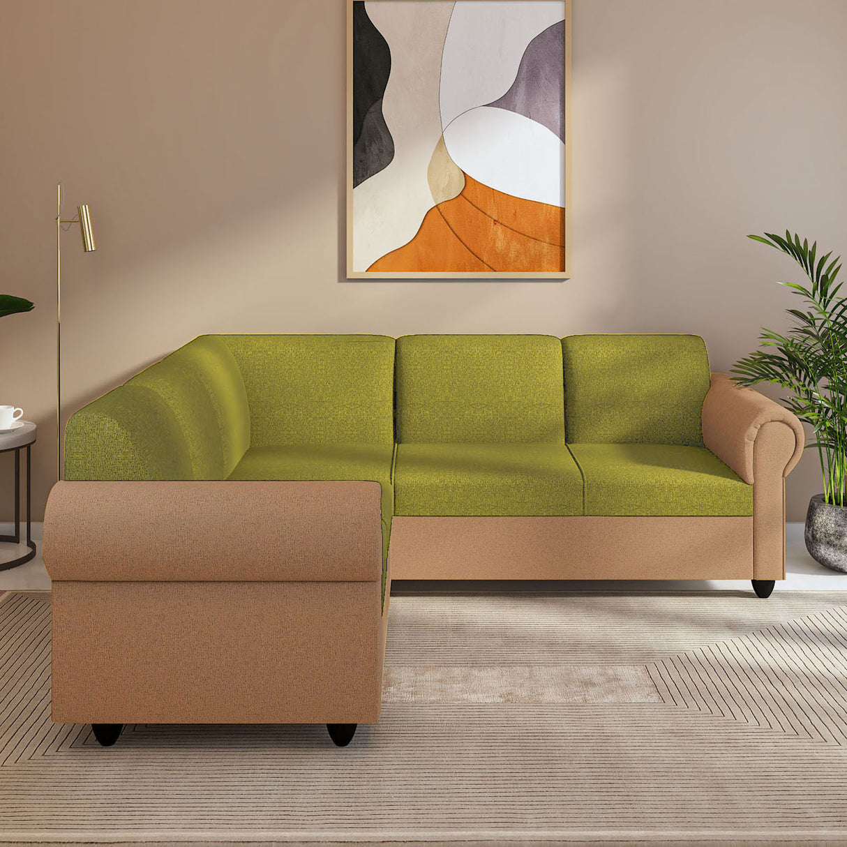 Snugy PU Foam And Gaze Spring Sofa Set