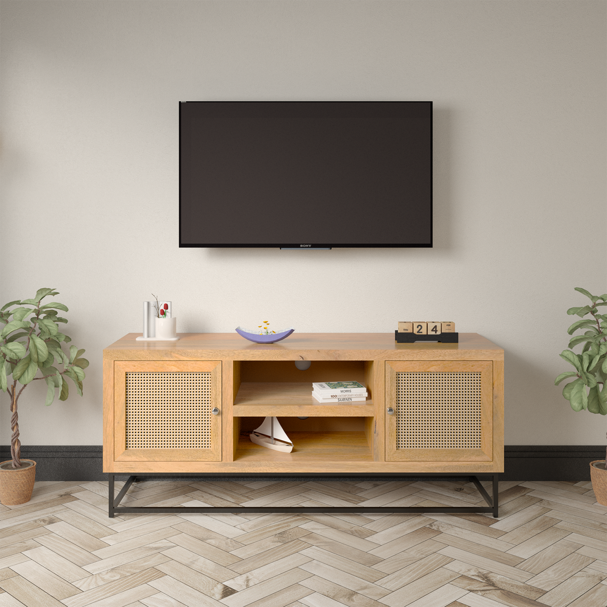 Buy Harbor Mango Wood TV Units Online Wakeup India